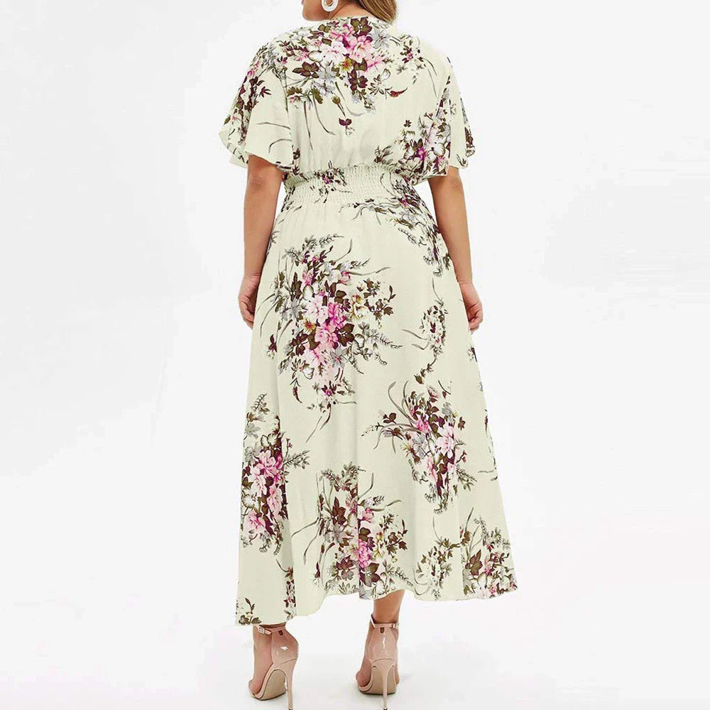 Floral Plus Size Women's Dress