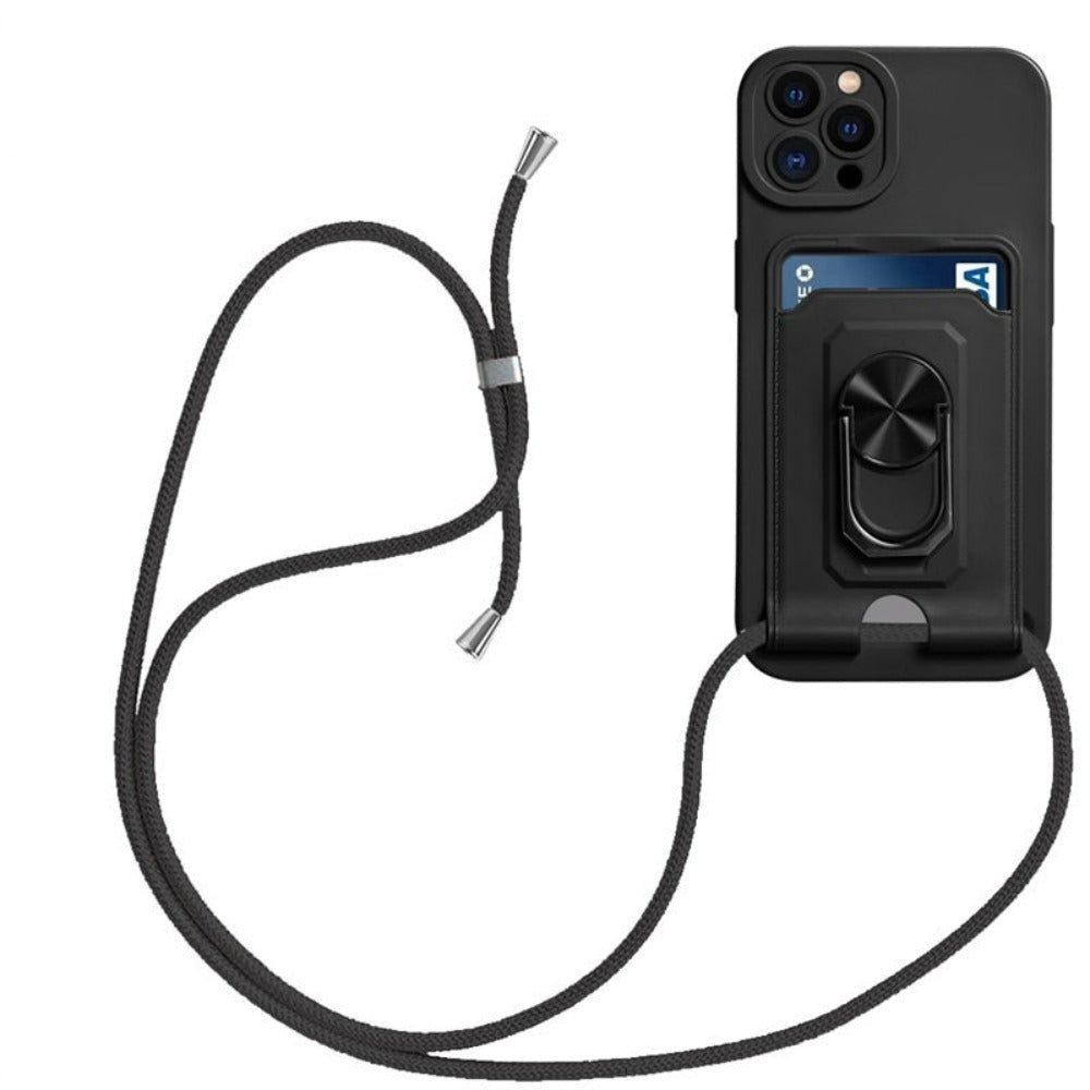 Cellphone Shoulder Bag with Card Holder and Detachable Strap