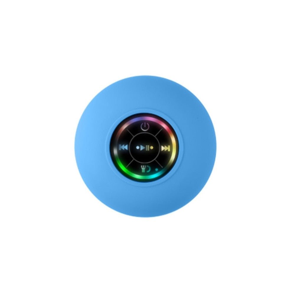 Compact Waterproof Bluetooth Speaker with RGB Lighting