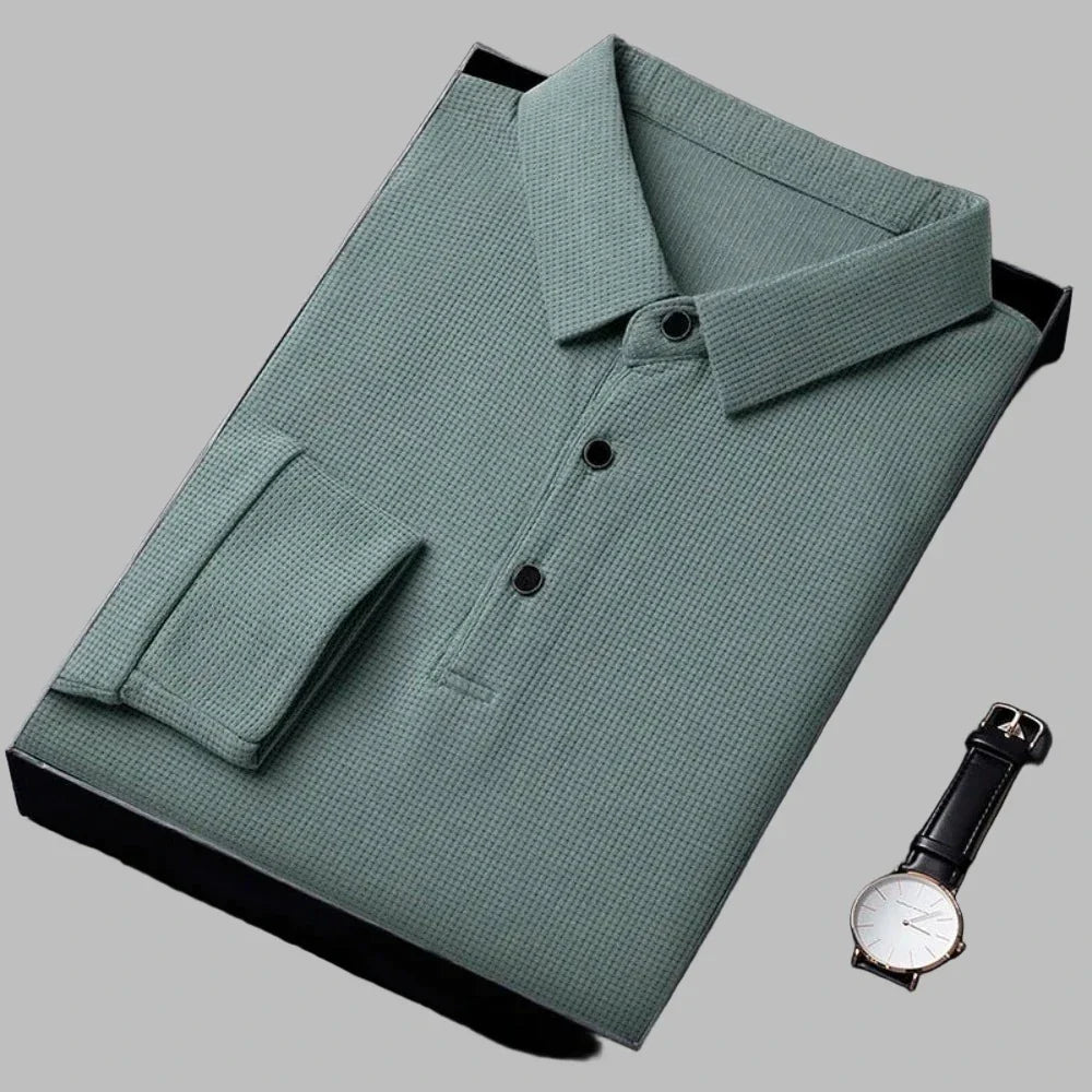 Long-Sleeved Polo Shirt for Men: A Timeless Classic