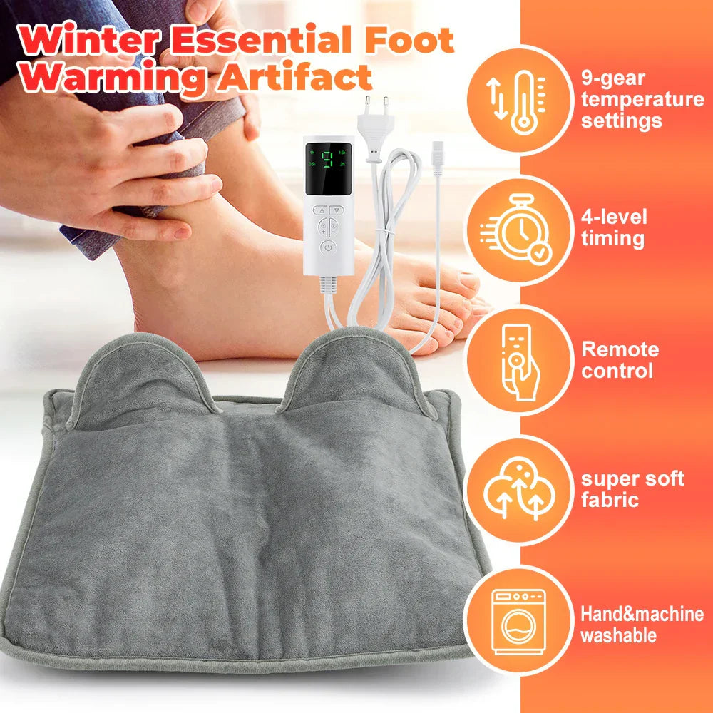Cozy and Plush Heated Foot Warmer