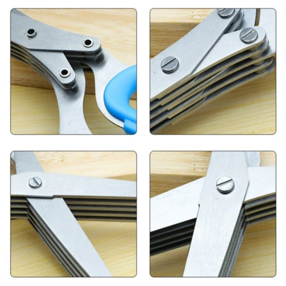 Stainless Steel Scissor for Chopping Vegetables with Multiple Layers