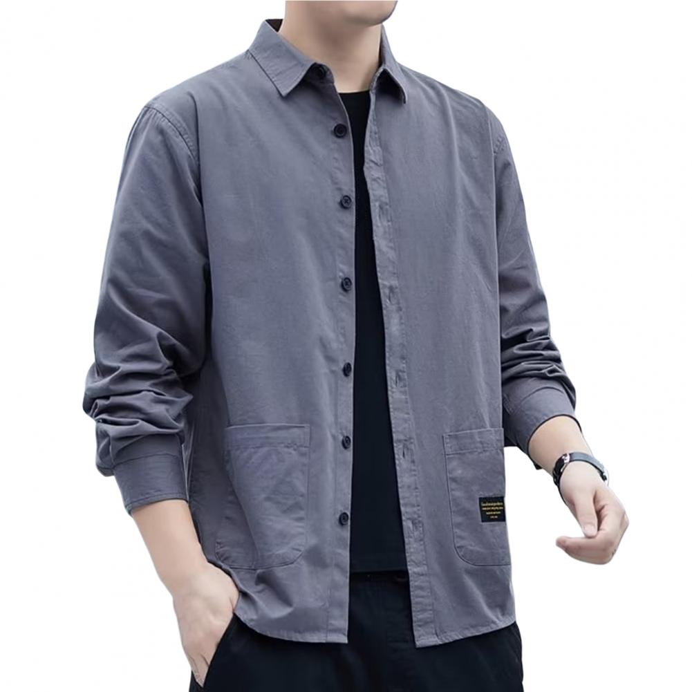 Men's Pocketed Button-Up Shirt