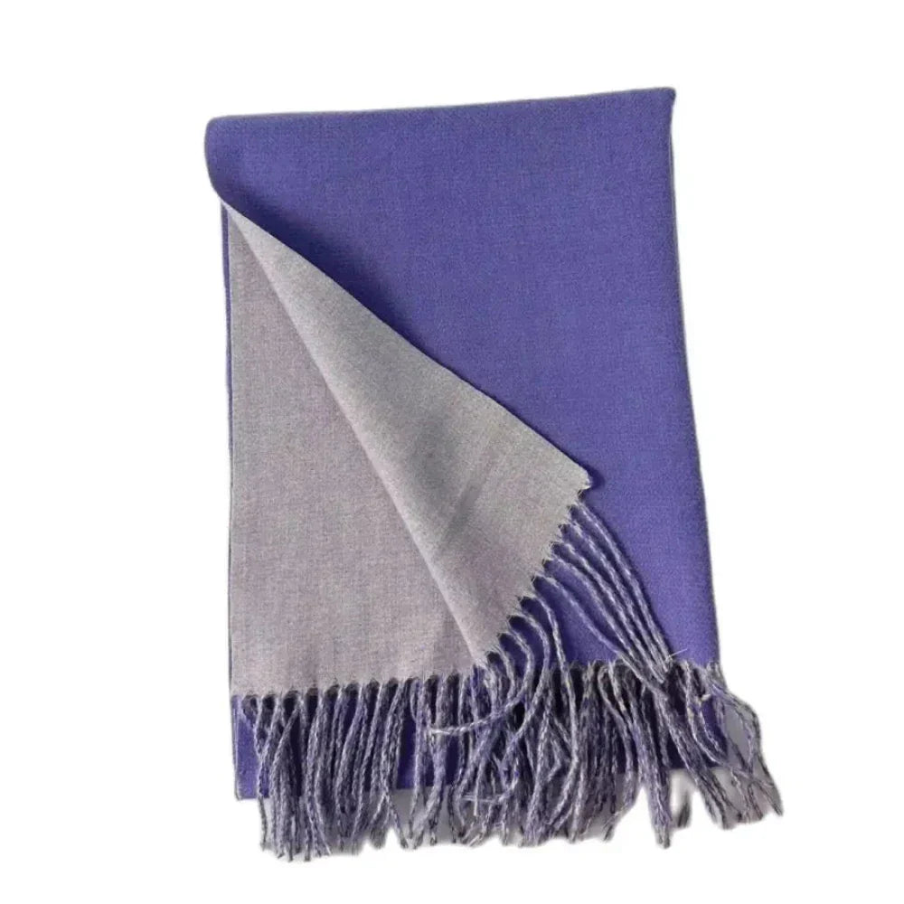 Soft and Cozy Two-Toned Wrap Scarf