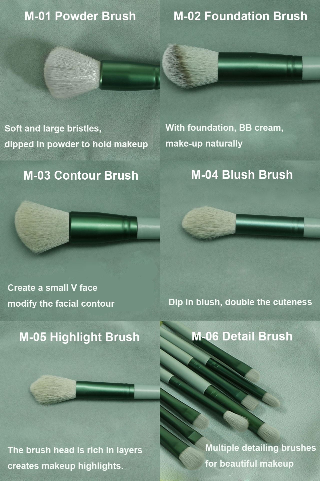 13-Piece Cosmetic Brush Collection