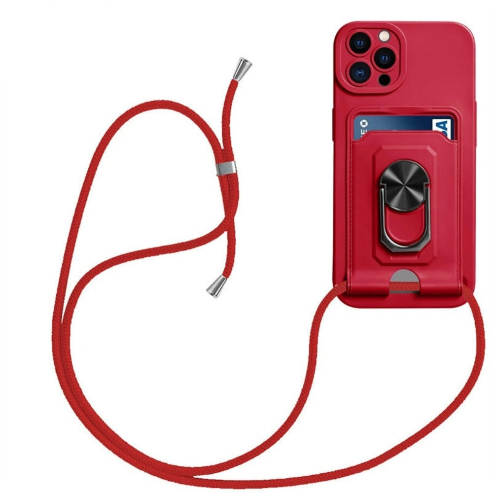 Cellphone Shoulder Bag with Card Holder and Detachable Strap