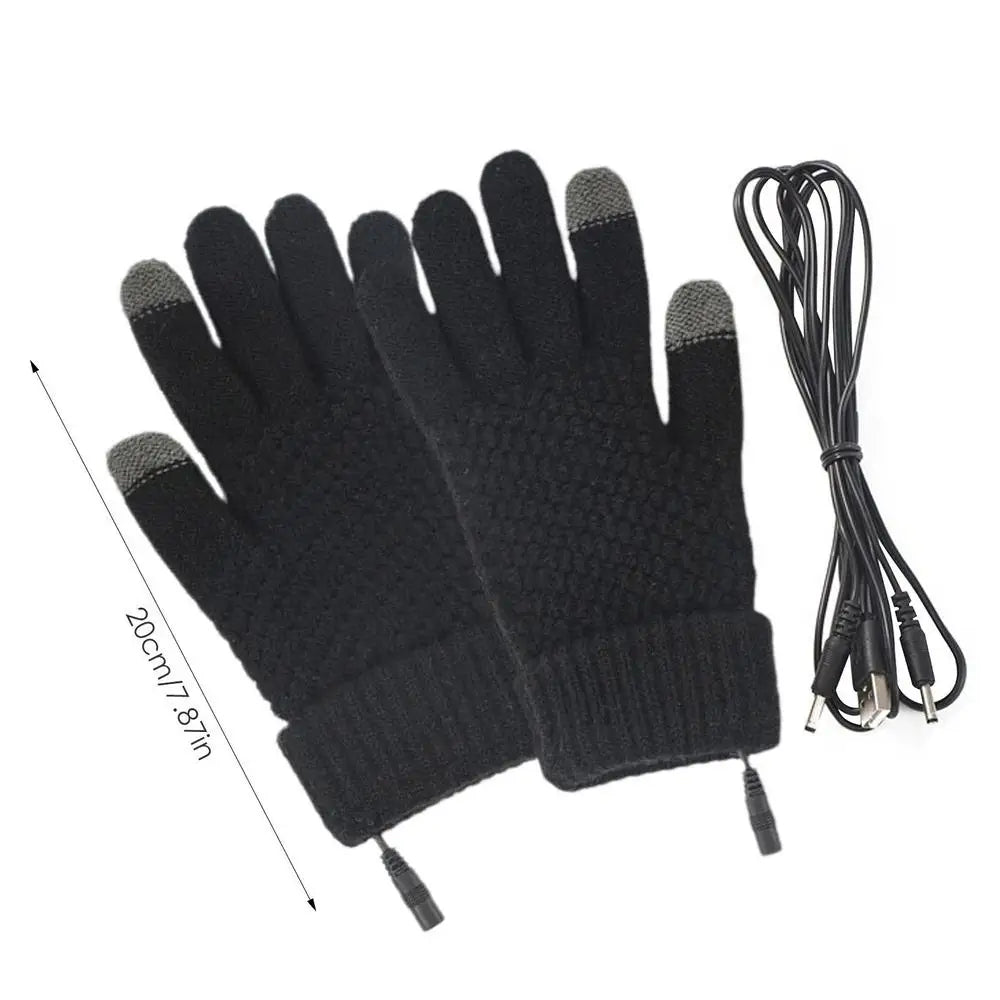 Full Finger Heated Touch Screen Gloves for Women