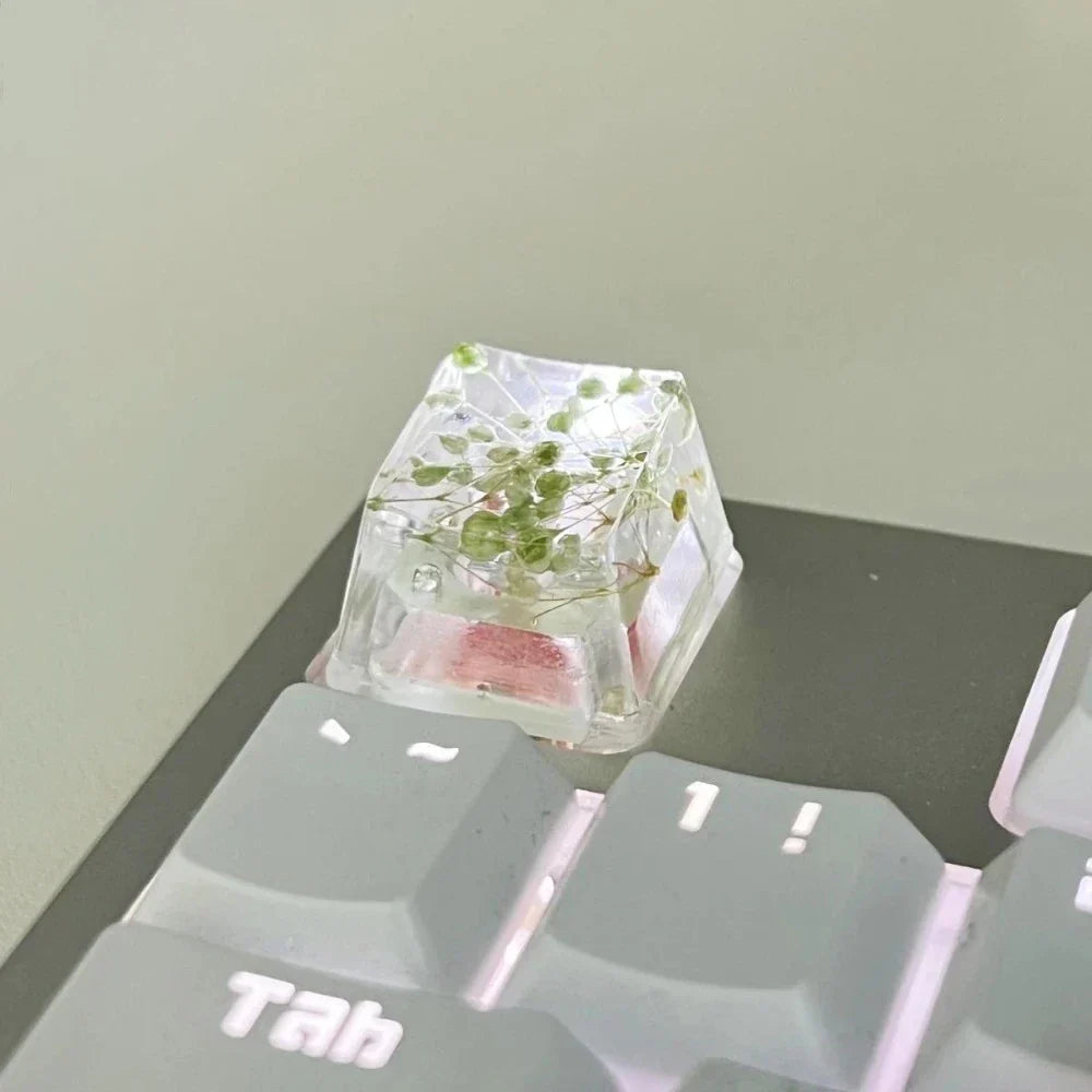 Mechanical Keyboard Keycap with Floral Design