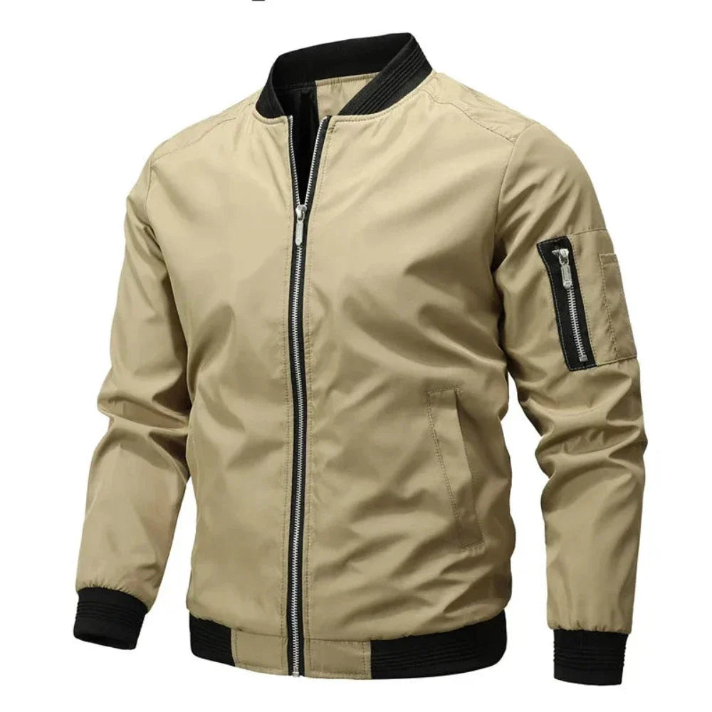 Men's Windproof Zippered Jacket