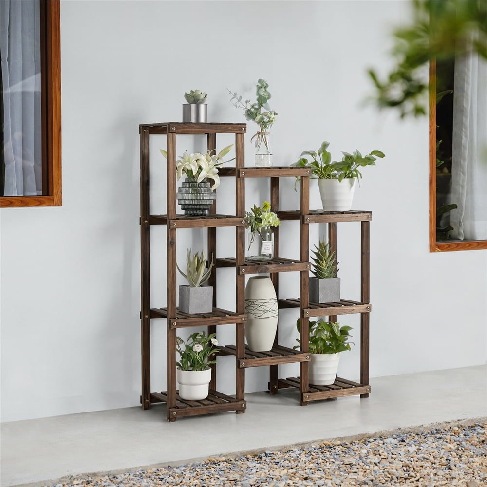 Wooden Plant Stand with 7 Tiers