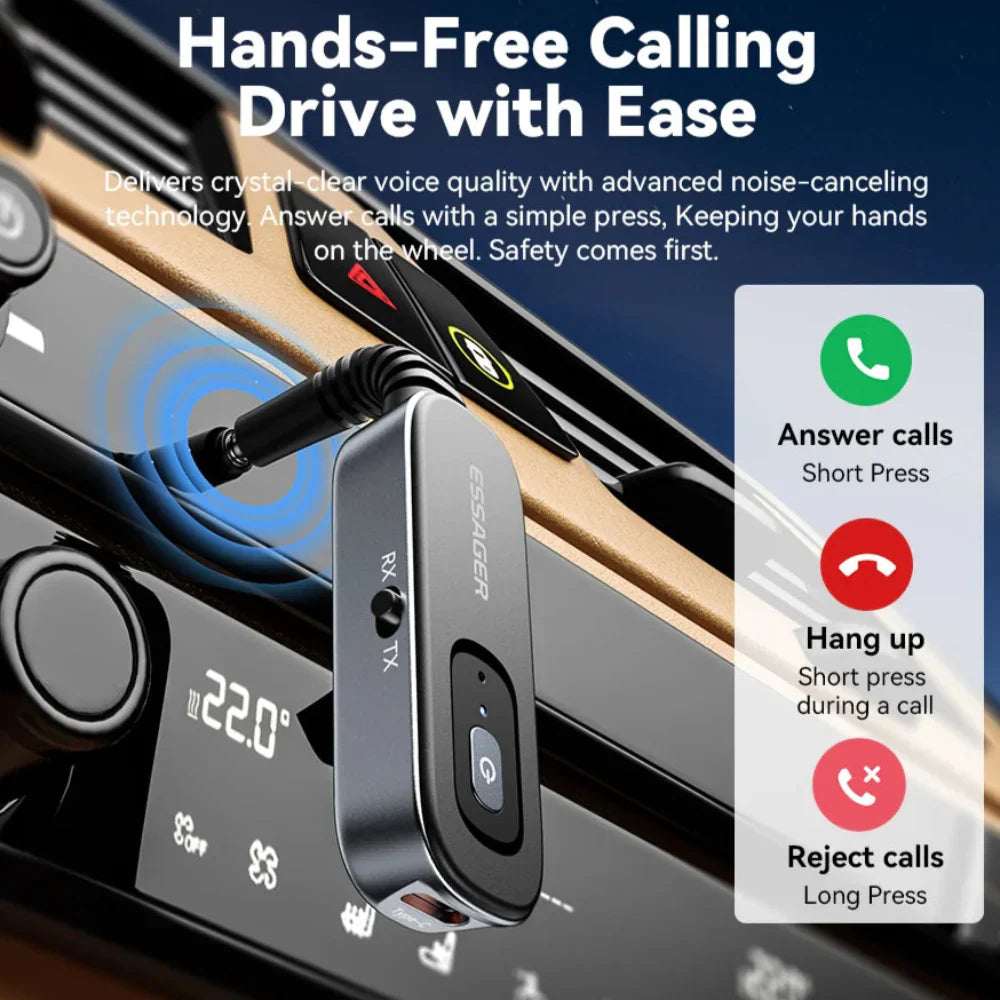 Enhanced Bluetooth 5.1 Audio Adapter