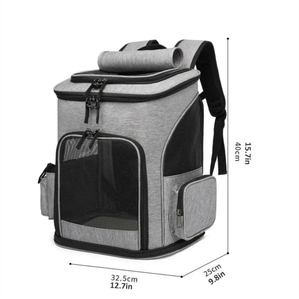 Pet Carrier Backpack with Foldable Design for Comfortable Travel with Your Furry Friend