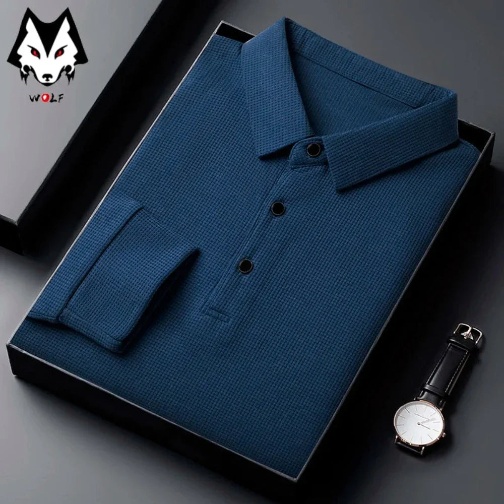 Long-Sleeved Polo Shirt for Men: A Timeless Classic
