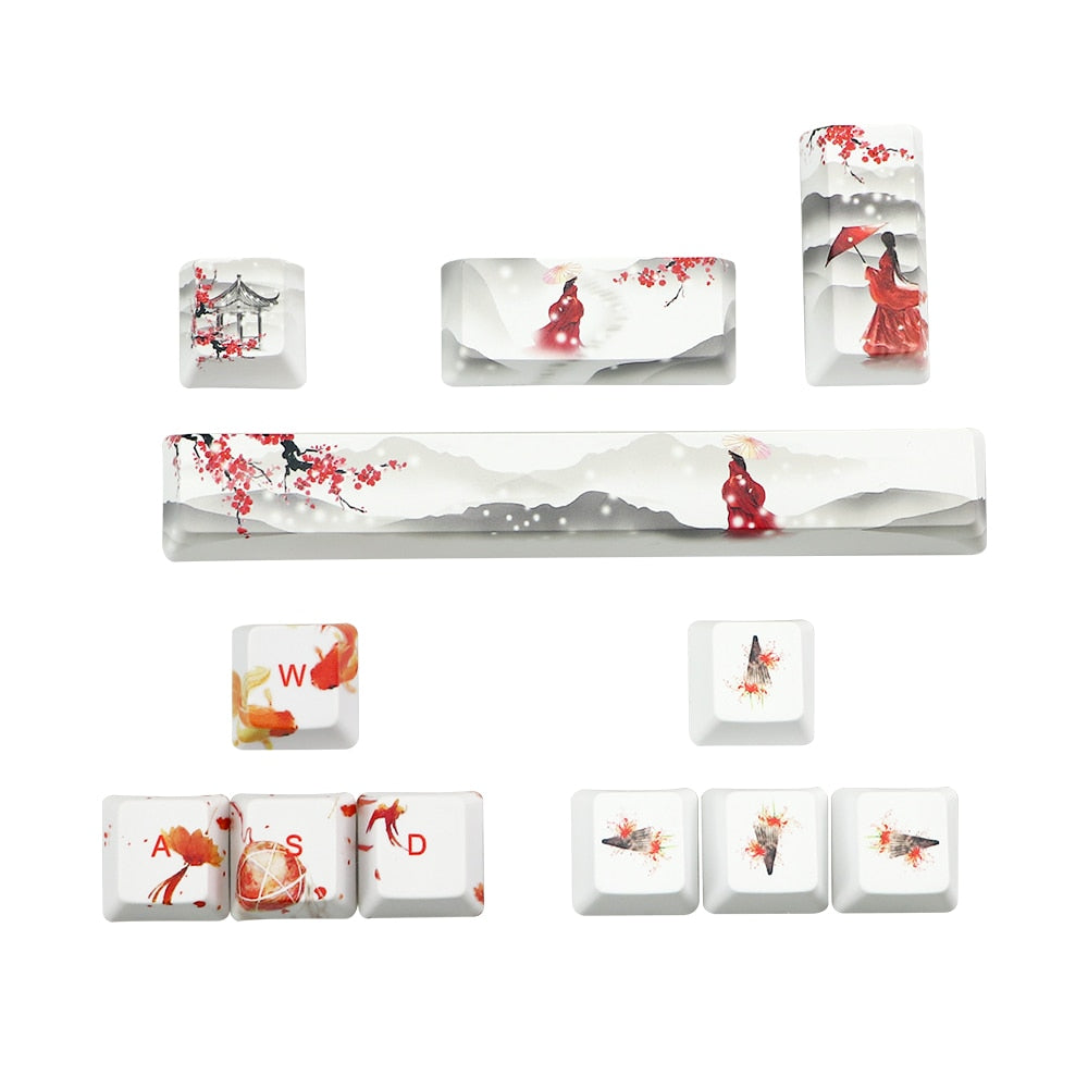 Japanese Anime Style Keyboard Keycap Set