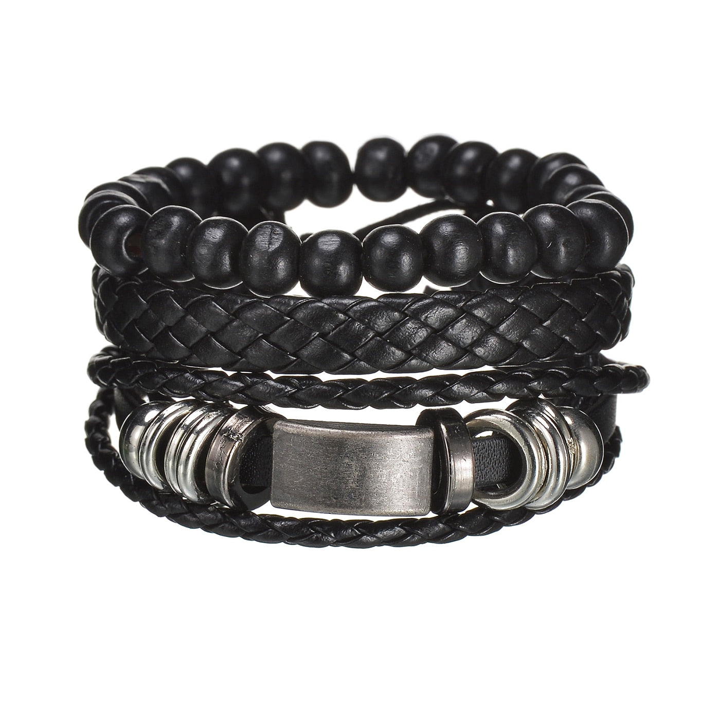 Contemporary Men's Layered Wristband