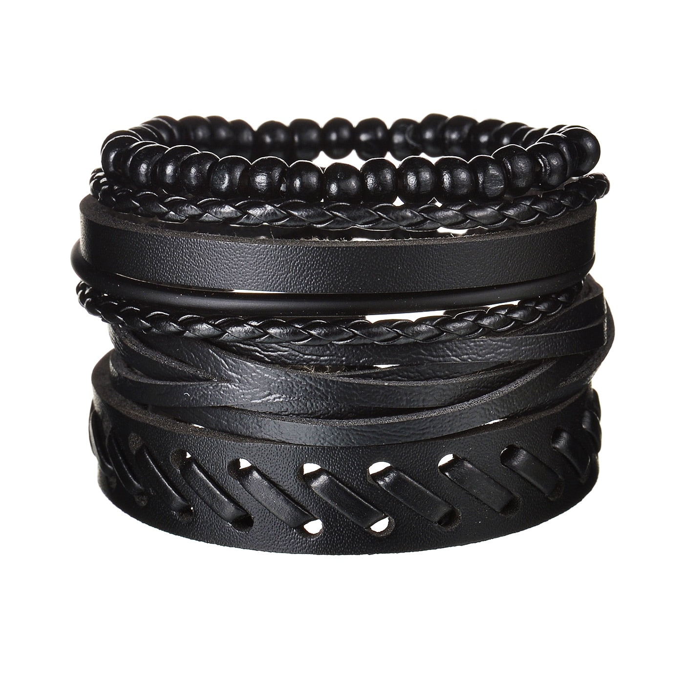 Contemporary Men's Layered Wristband