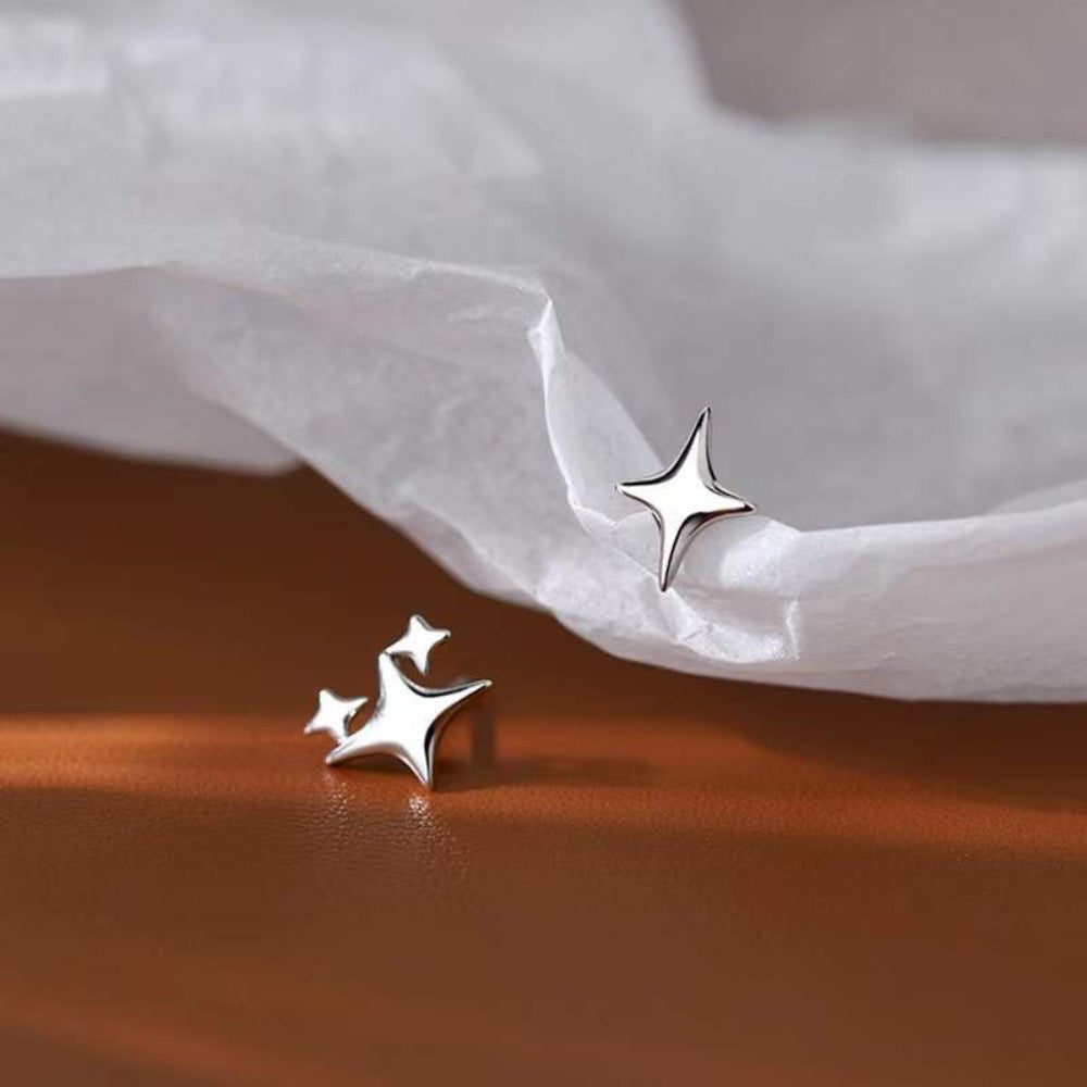 Asymmetric Star-shaped Earrings