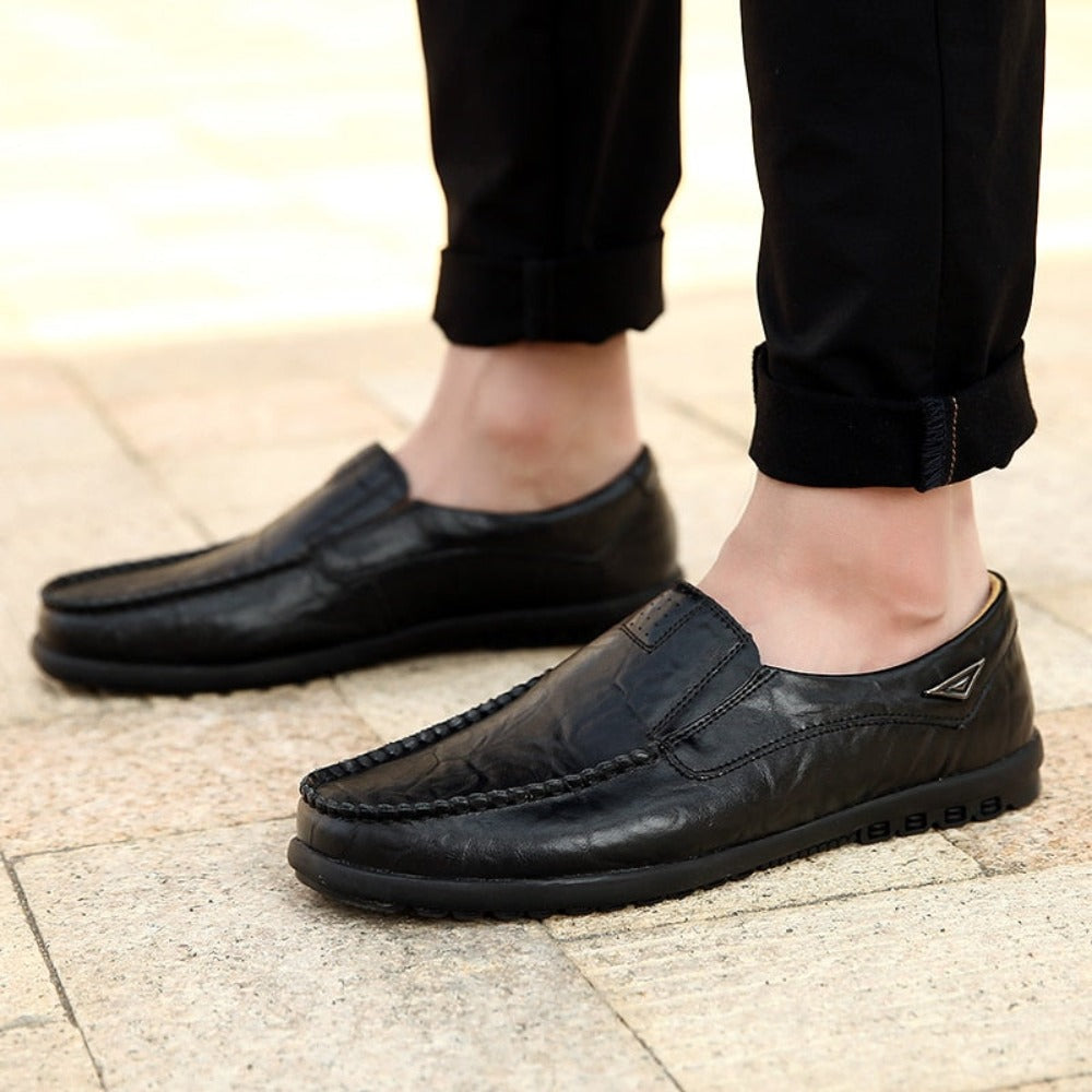 Soft Vegan Leather Men's Casual Loafers