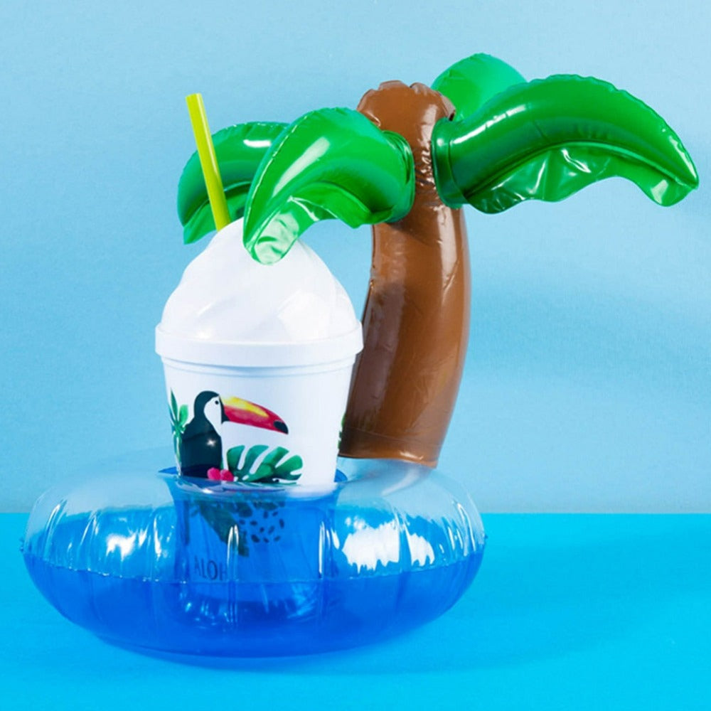 Palm Tree Inflatable Drink Holder for Pool Use