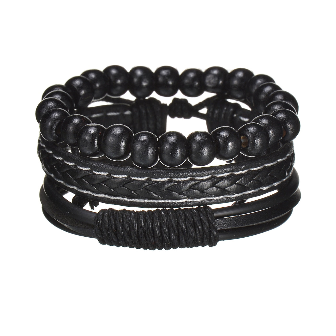 Contemporary Men's Layered Wristband