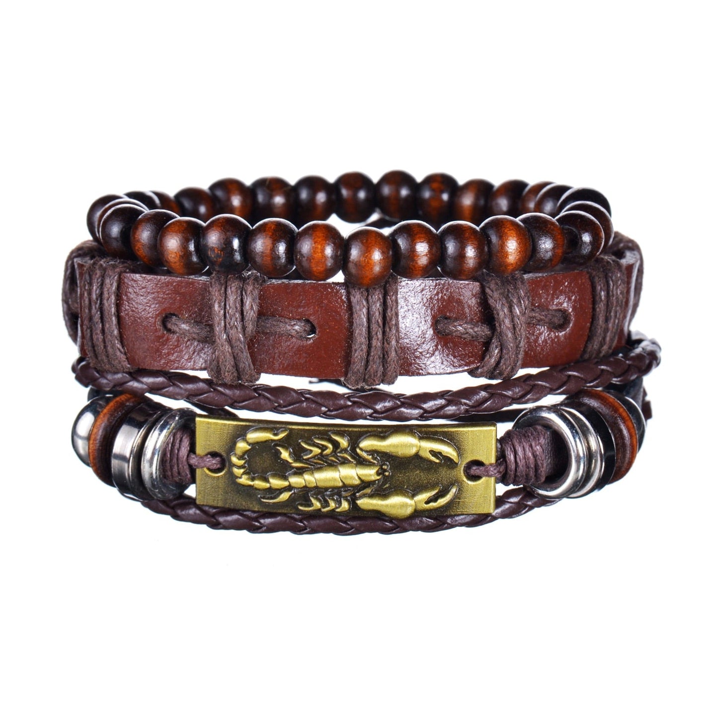Contemporary Men's Layered Wristband