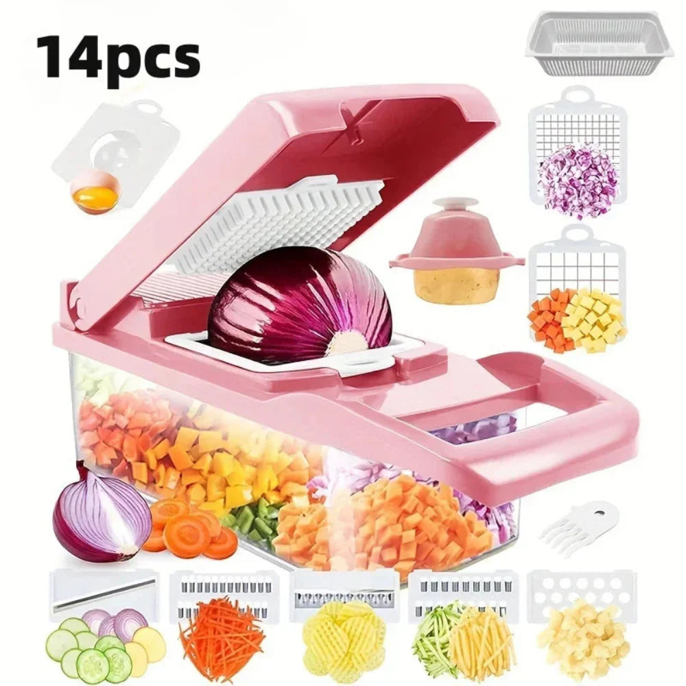 14 Piece Versatile Vegetable Cutting Tool Set