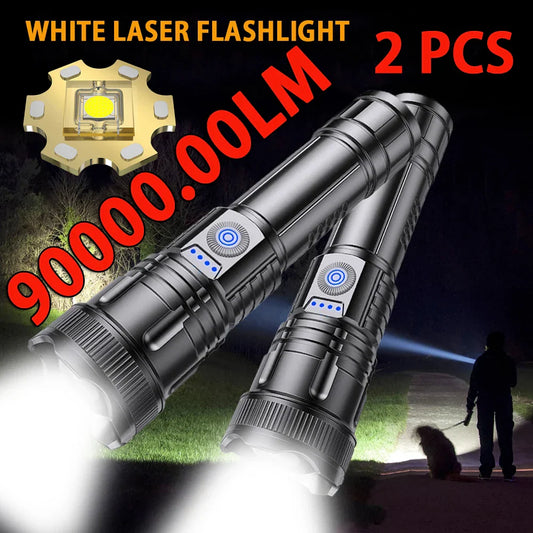 2 Piece Set of Super Bright LED Flashlights