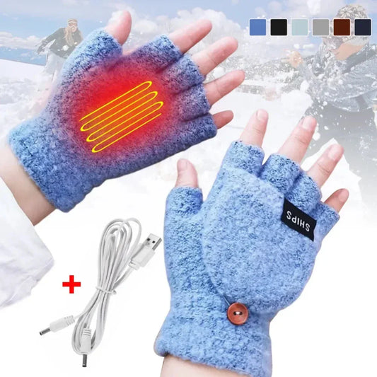 USB Convertible Heating Gloves