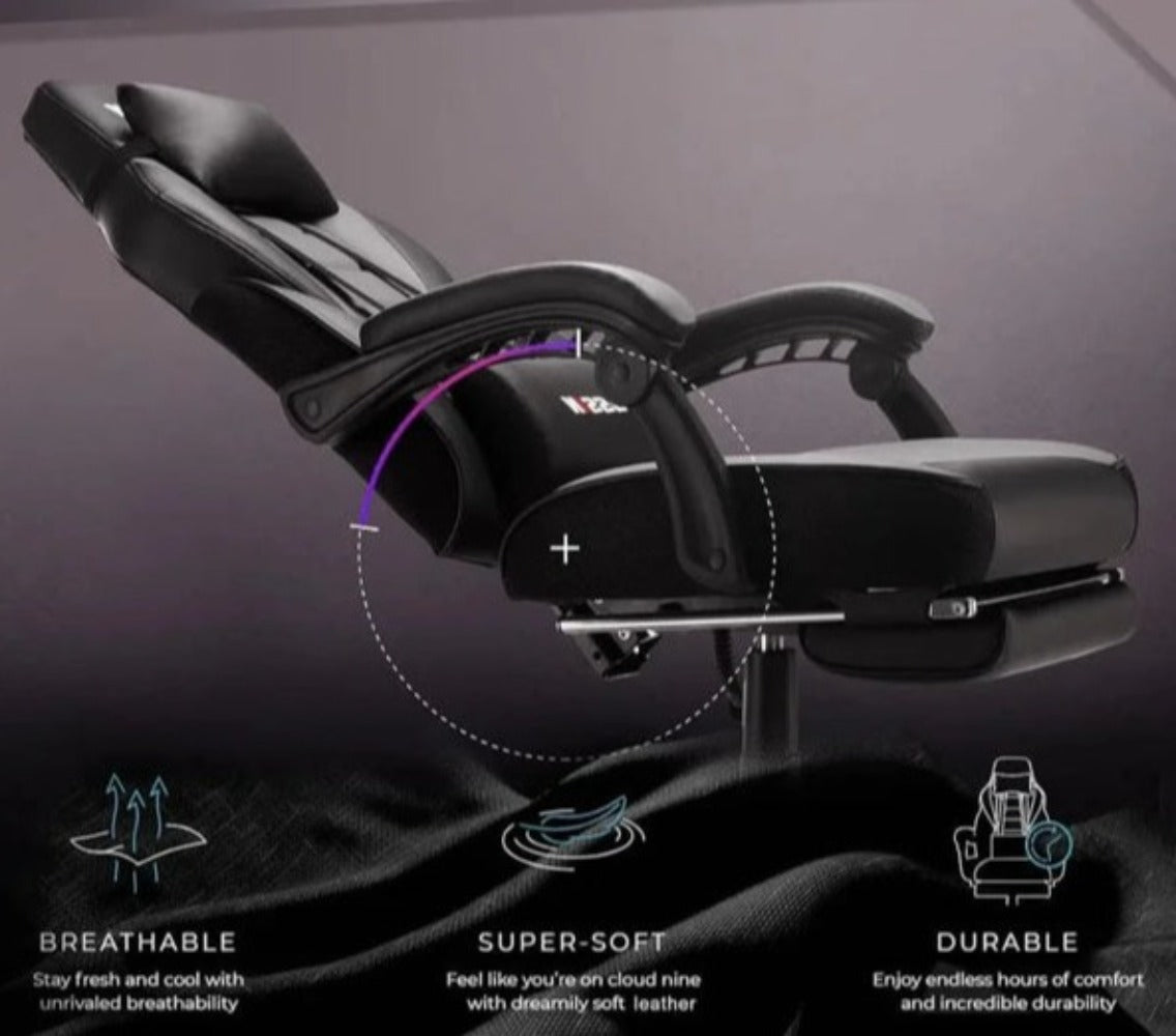 Massage-Enabled Dragon Racing Office Chair
