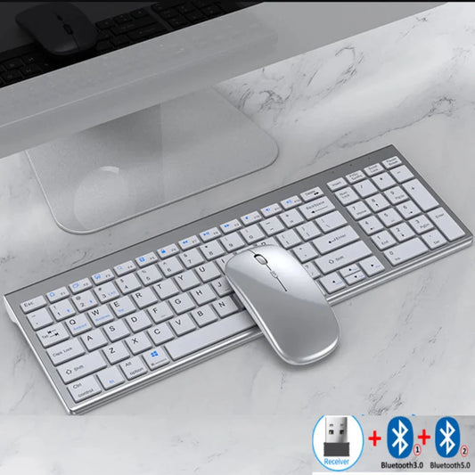 Rechargeable Bluetooth Set with Wireless Keyboard and Mouse