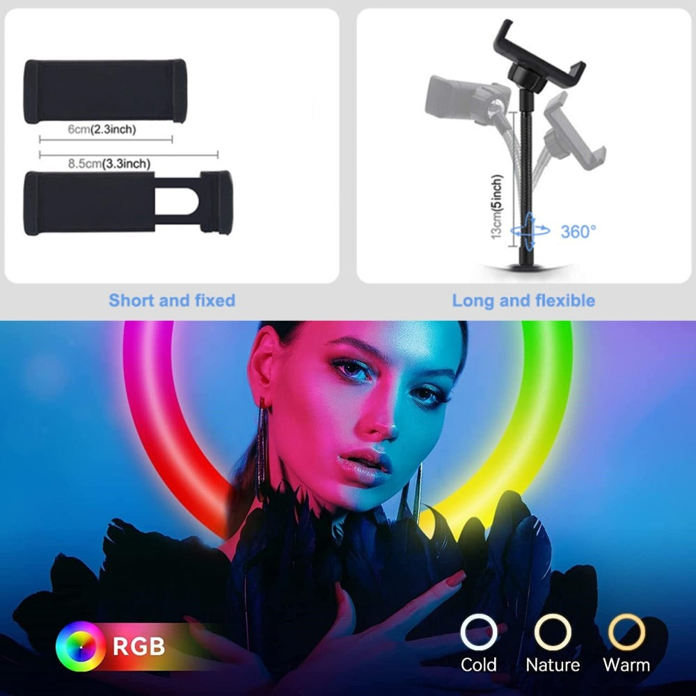 Desktop RGB Selfie Ring Light
