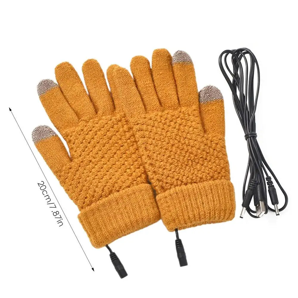 Full Finger Heated Touch Screen Gloves for Women