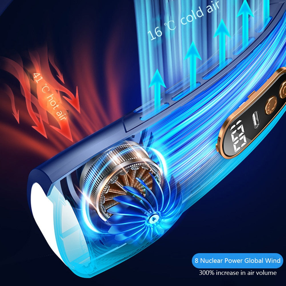5-Speed LED Wearable Fan