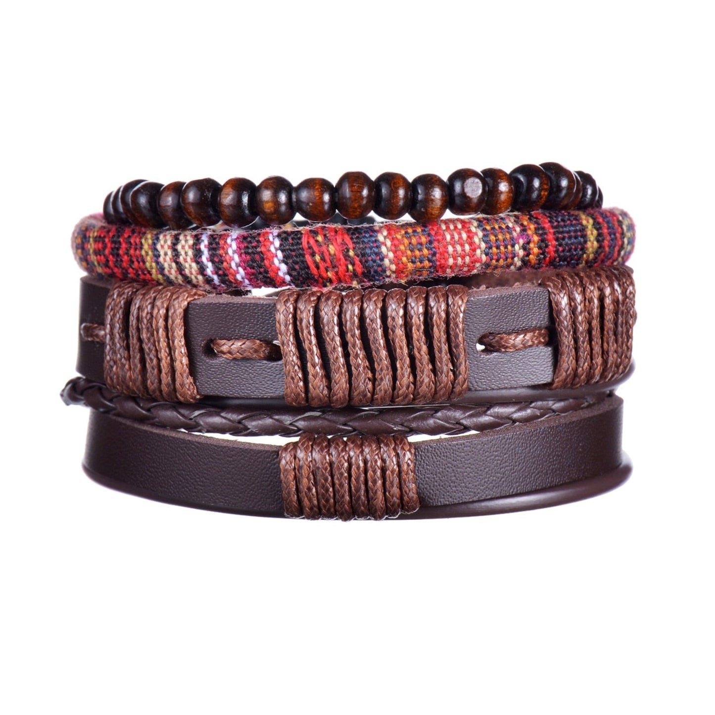 Contemporary Men's Layered Wristband