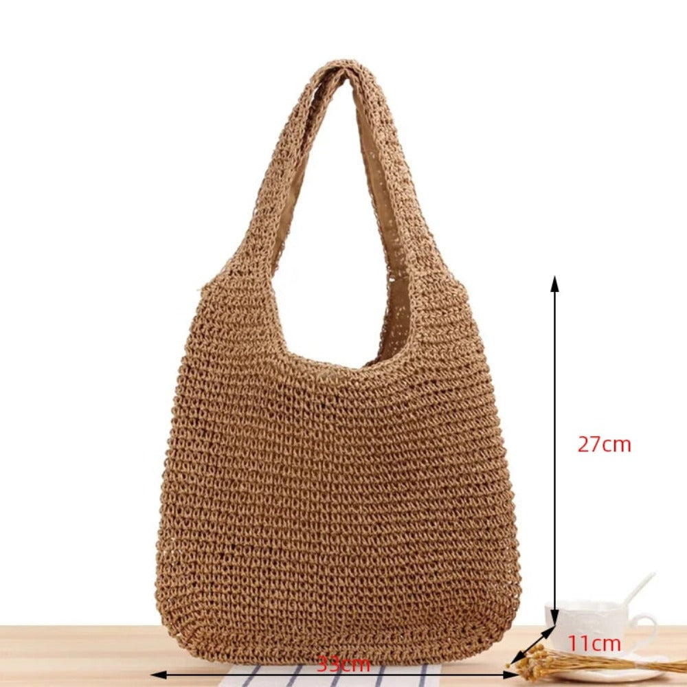 Boho Beach Shoulder Tote - Embrace the Carefree Vibes of Summer