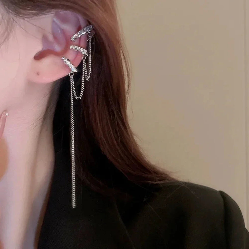 Faux Cuff Clip Drop Earring for a Striking Look