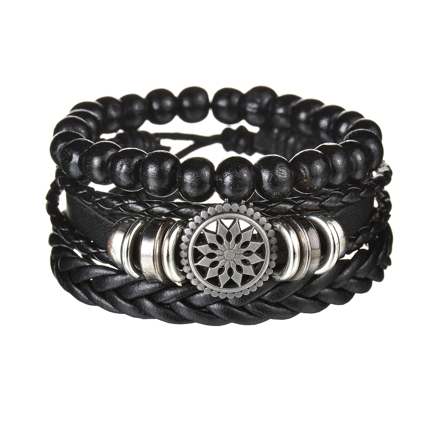 Contemporary Men's Layered Wristband