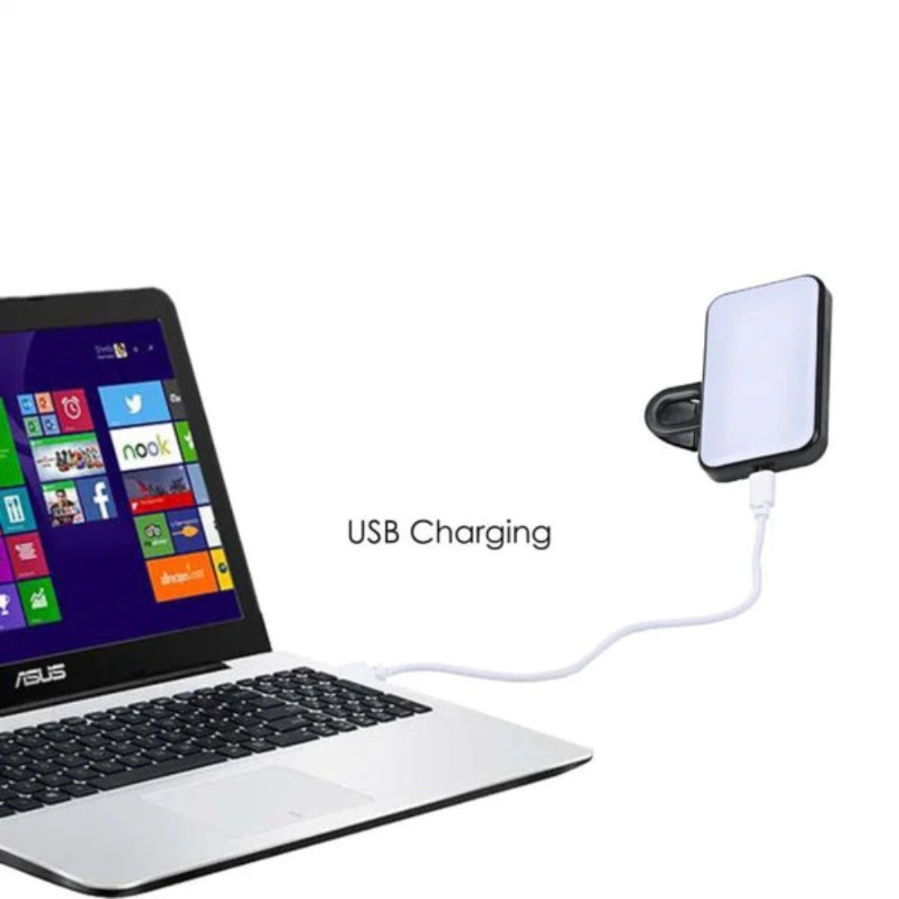 Enhanced LED Selfie Light Clip with High Brightness