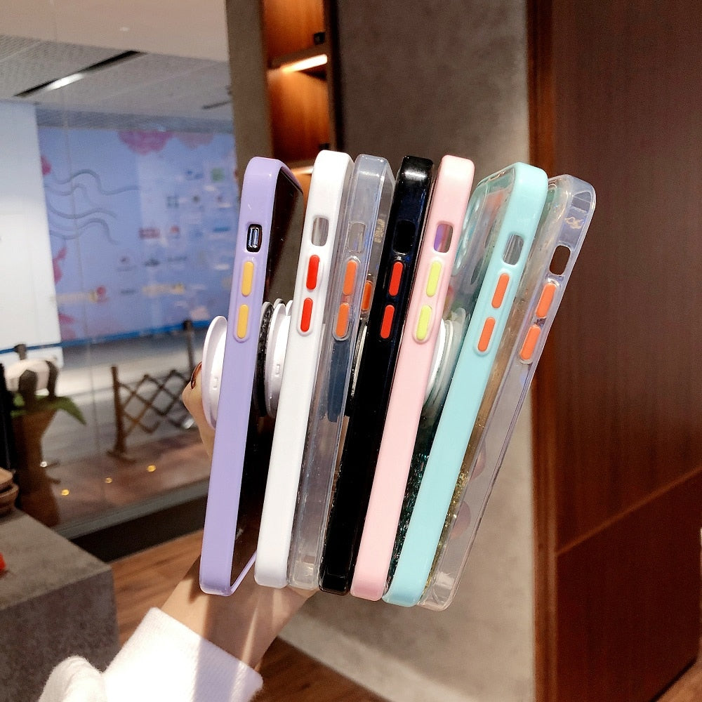 Love Stand iPhone Case with Shimmering Sequins