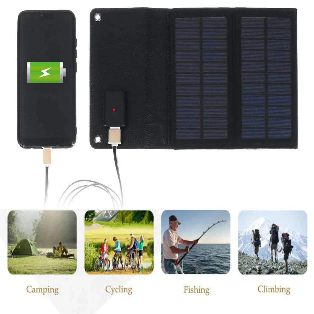 Cell Phone Solar Charger with USB Connection - Portable