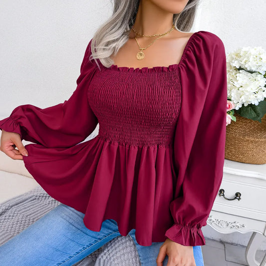 Loose-Fitting Chiffon Blouse for Women