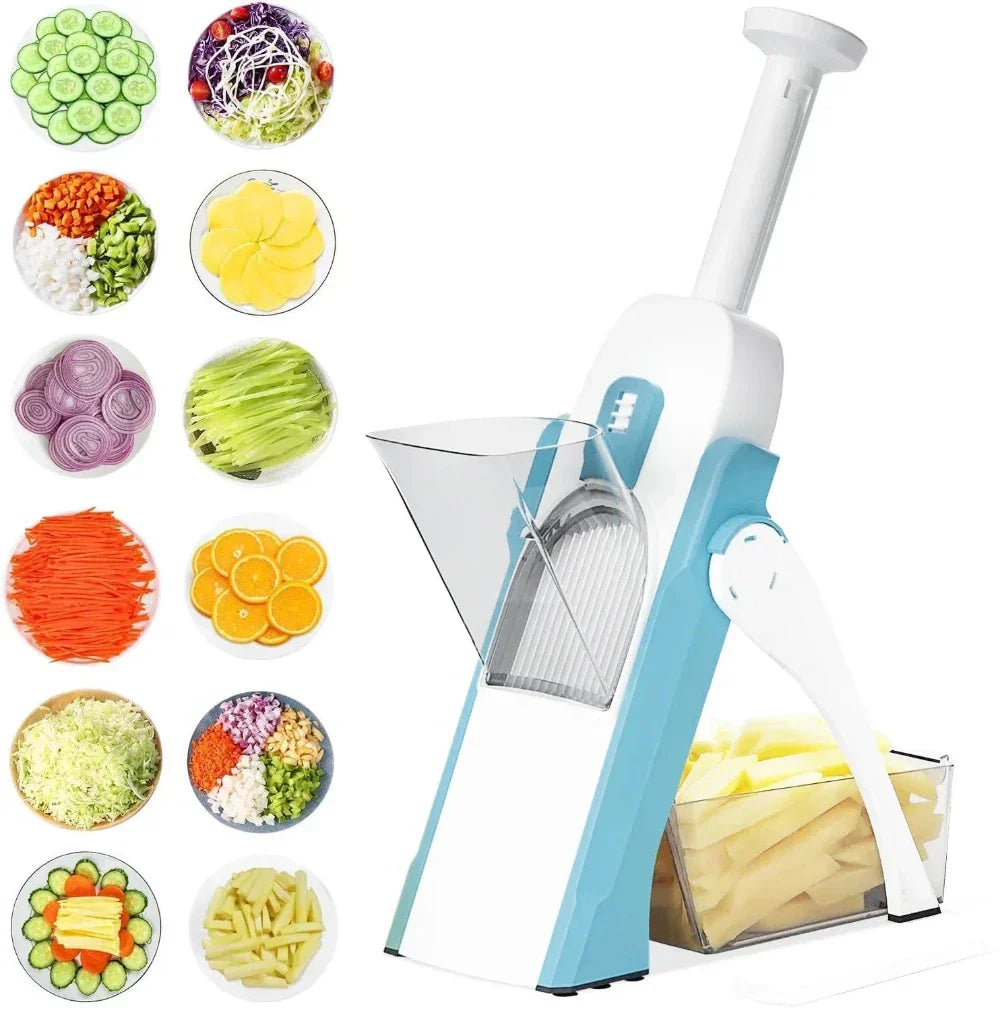 Manual Vegetable and Potato Cutter with Multiple Functions