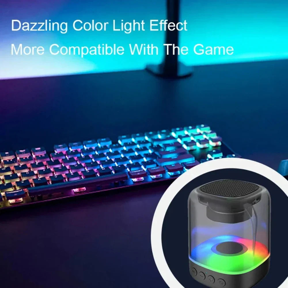 Bluetooth Speaker with Color-Changing Lights