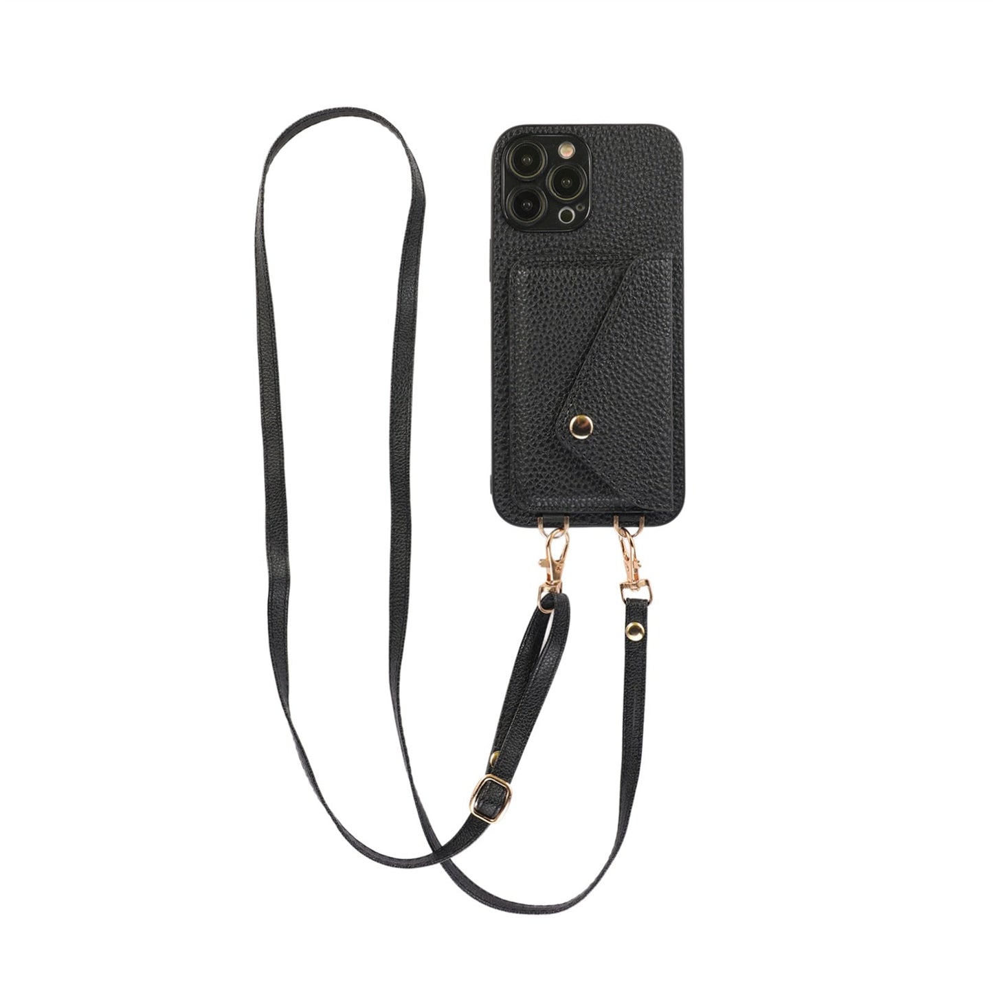 Streamlined Phone Cover with Attached Side Pocket and Carry Strap