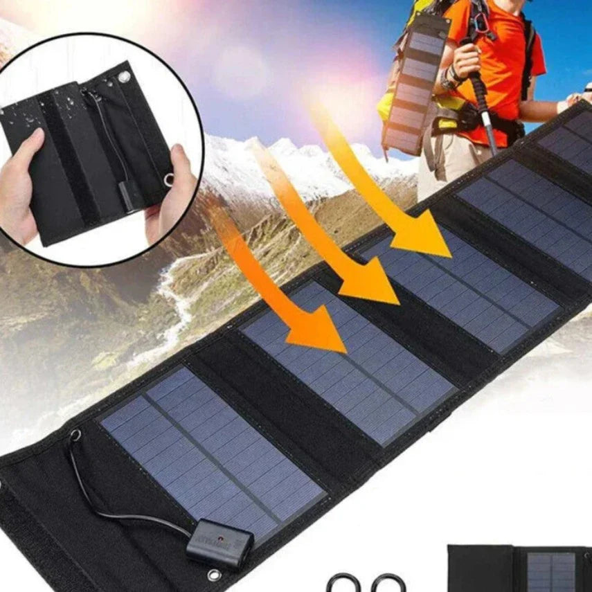 Cell Phone Solar Charger with USB Connection - Portable