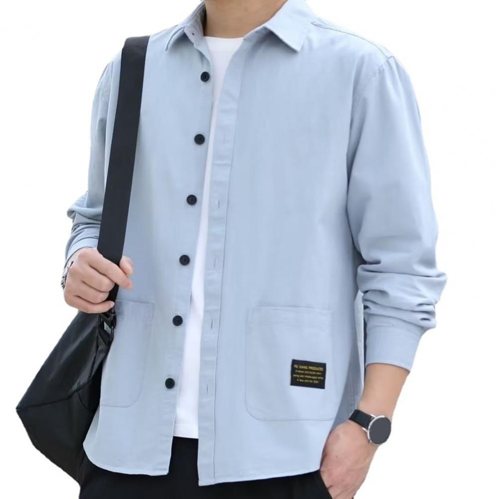 Men's Pocketed Button-Up Shirt