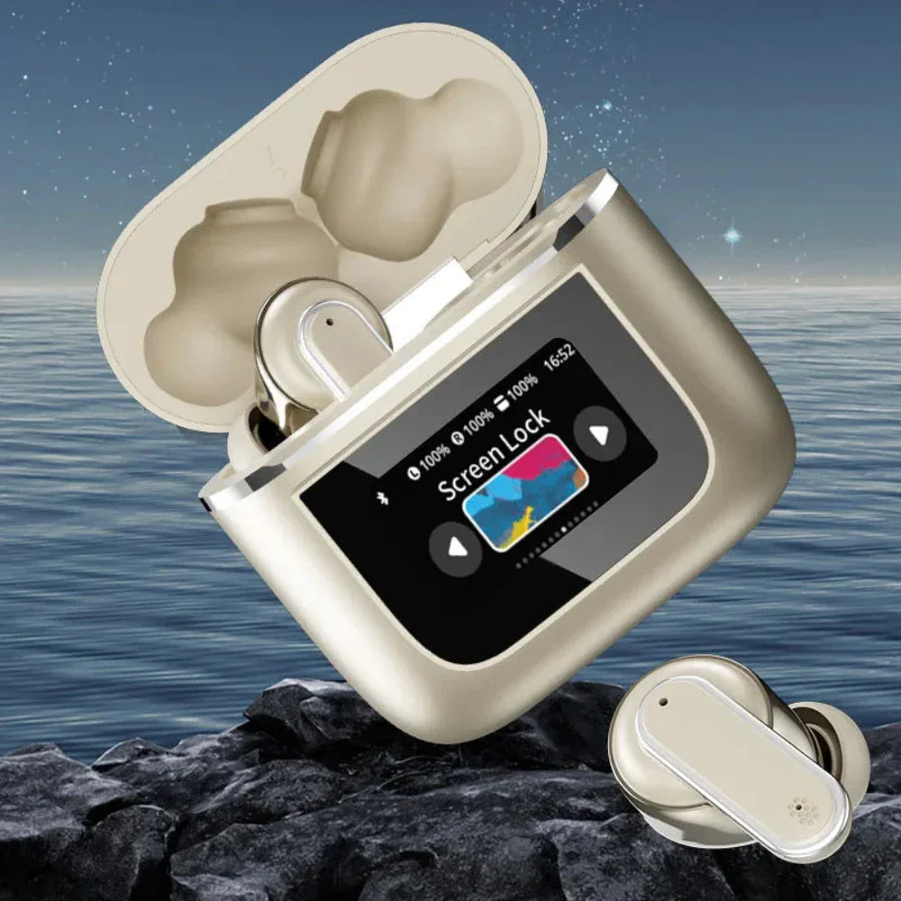 Noise-Canceling Bluetooth Earbuds with Touch Screen Technology