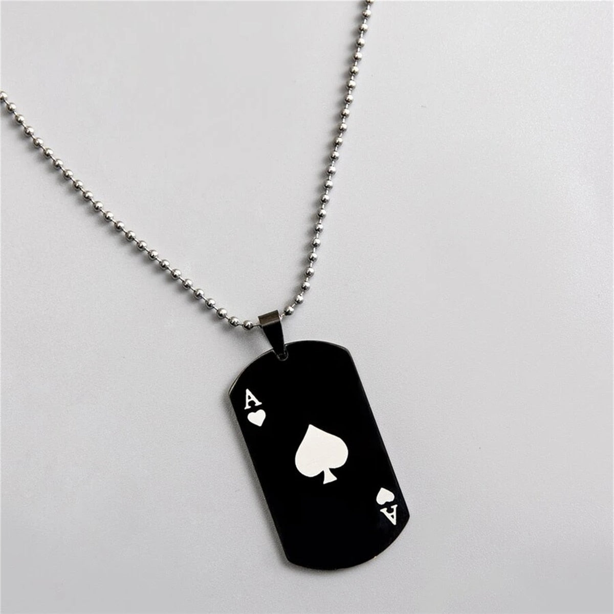 Spades Ace Necklace - Plated for Distinction
