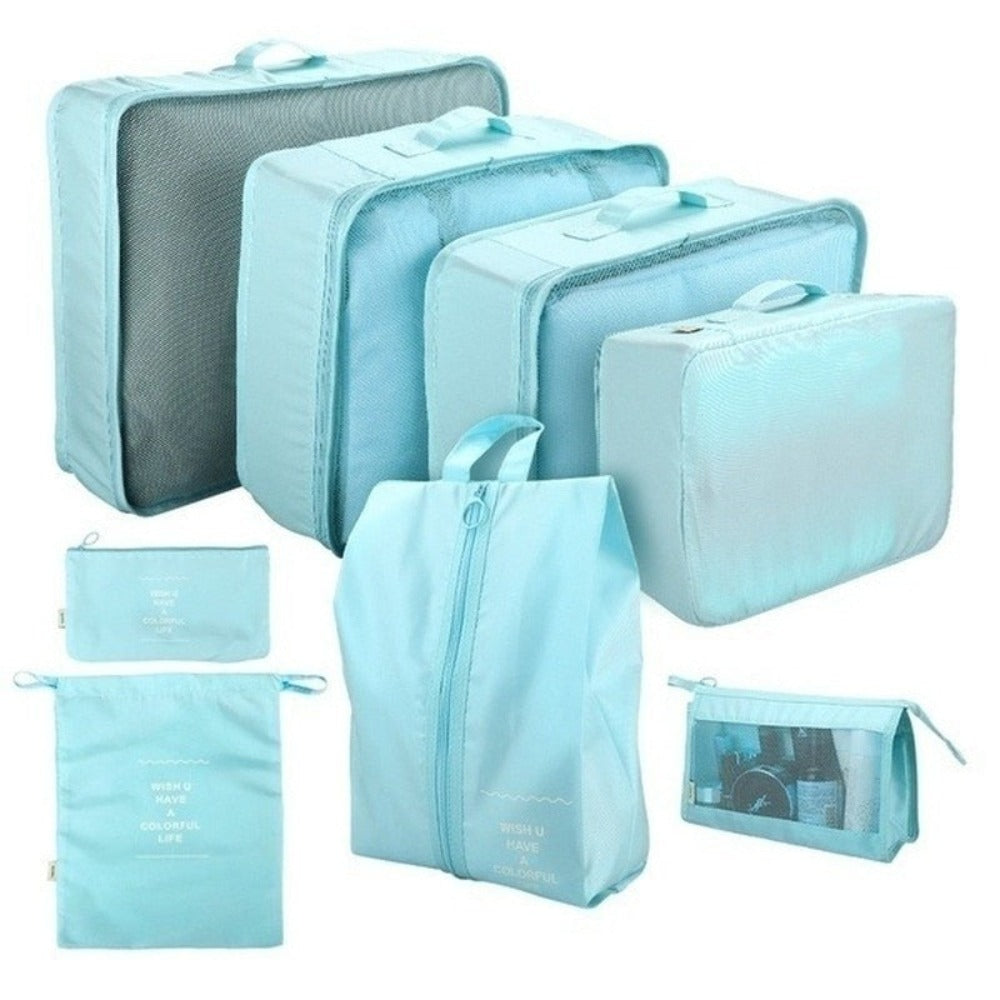 Rephrased Title: 
Set of 8 Waterproof Bags for Organizing and Storage