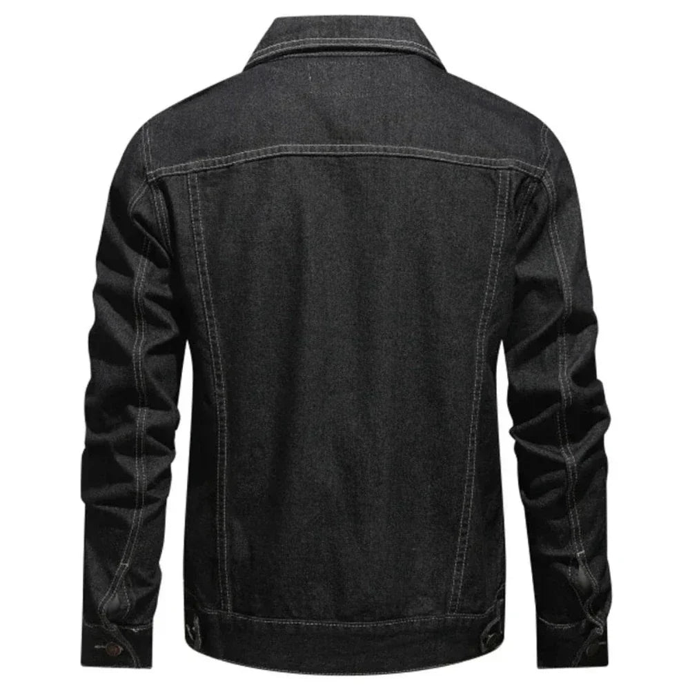 Denim Streetwear Jacket for Men